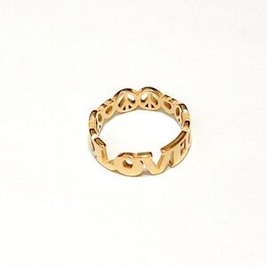 NEW ✨Gold Love and Peace Ring
Stainless Steel